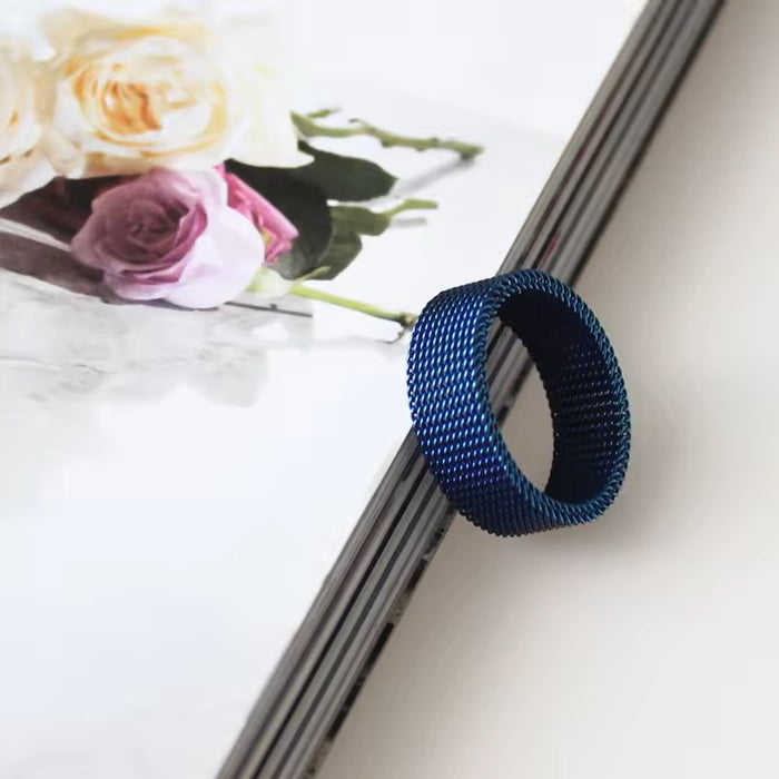 Woven Flexible Plain Stainless Steel Mesh Ring