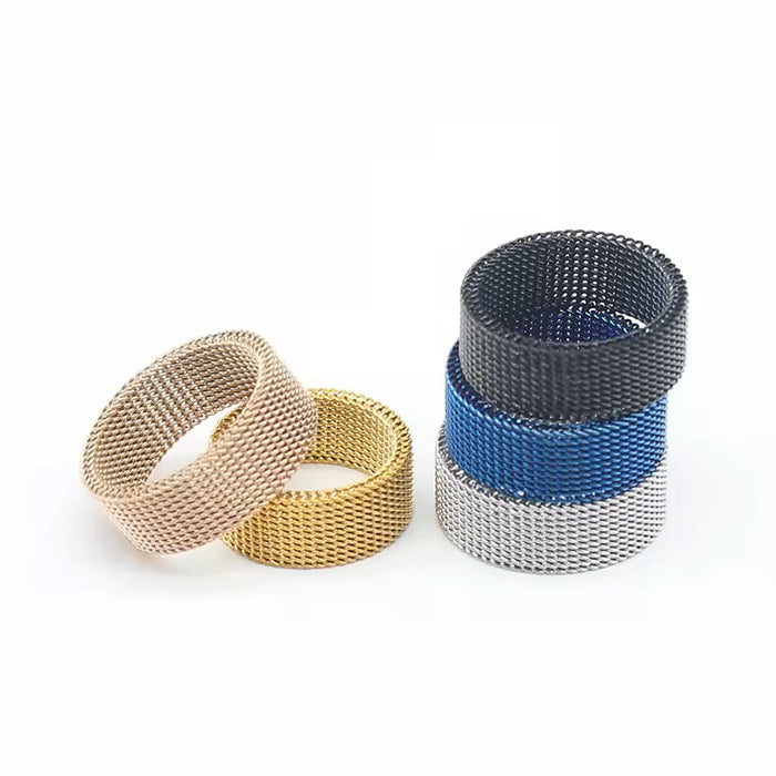 Woven Flexible Plain Stainless Steel Mesh Ring